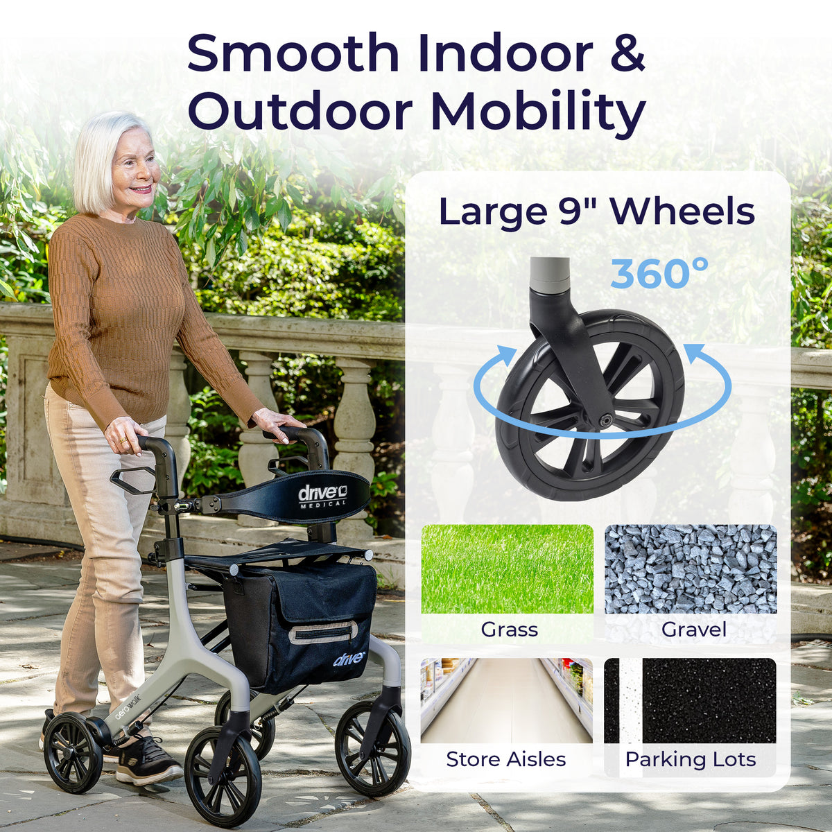 AeroWalk Ultra-Lite Rollator