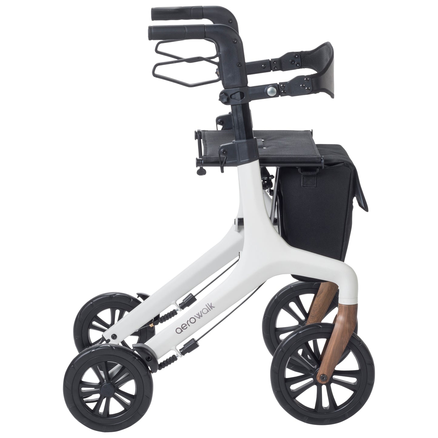 AeroWalk rollator in gray - side