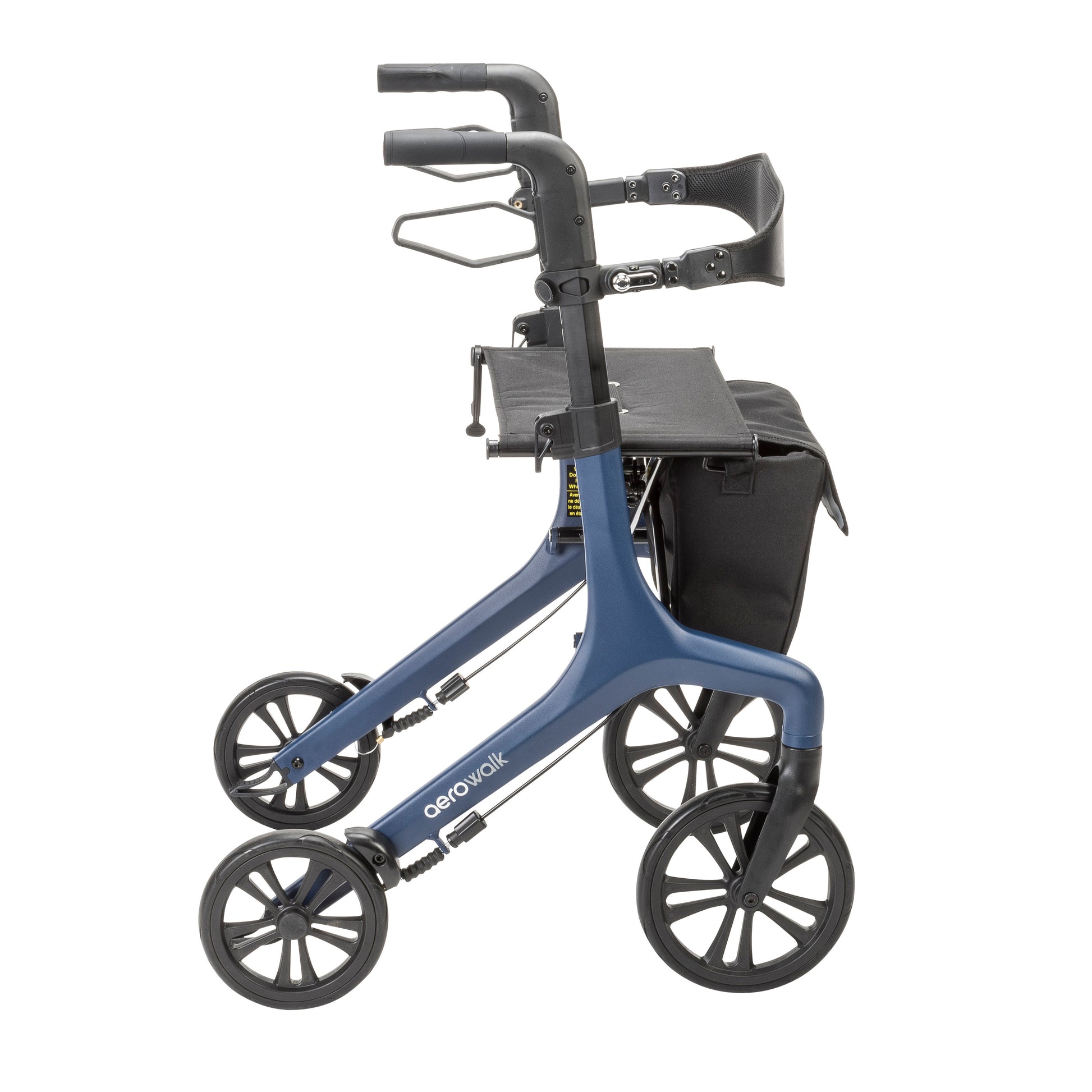 AeroWalk rollator in blue - side
