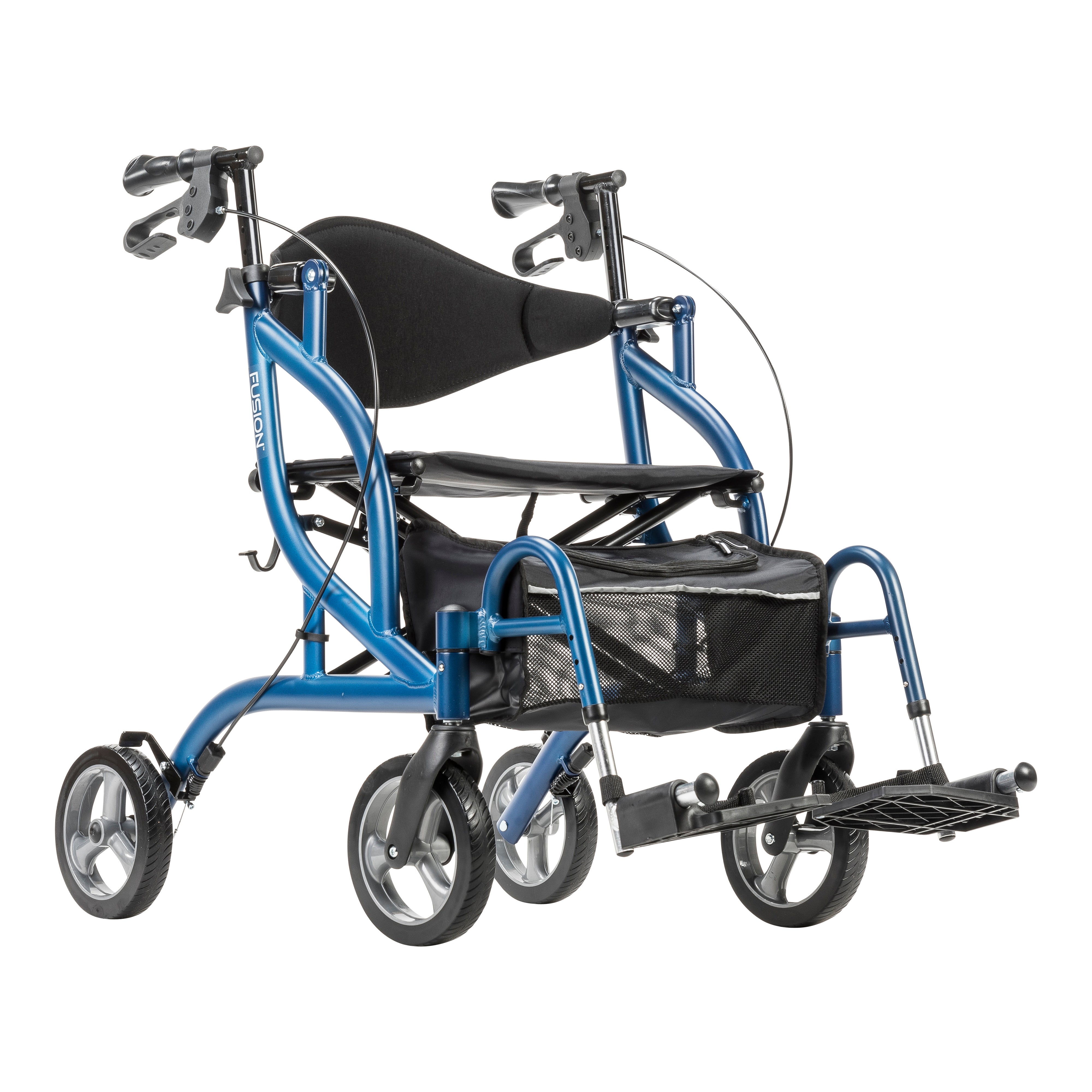 MD by Drive Fusion 2 in 1 Rollator/Transport Chair – Drive At Home