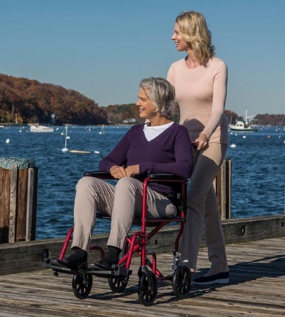 Deluxe Fly-Weight Transport Chair